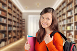 Сlipart library student female woman school   BillionPhotos