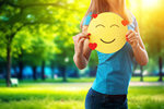 Сlipart emoticon emoji smile happy girl   BillionPhotos