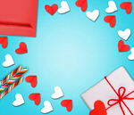 Сlipart valentine day background flat lay   BillionPhotos