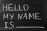 Сlipart Identity Greeting Hello my Blackboard photo  BillionPhotos