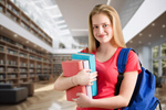 Сlipart student library school female study   BillionPhotos