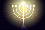 Сlipart menorah hanukkah jewish gold decoration   BillionPhotos