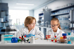 Сlipart experiment school girl kids chemistry   BillionPhotos