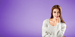 Сlipart woman purple happy sweater background   BillionPhotos