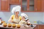 Сlipart family happy cooking mother son   BillionPhotos