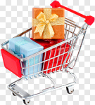 Сlipart Shopping Cart Shopping Christmas Sale Cart photo cut out BillionPhotos