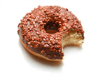 Сlipart Donut Missing Bite Cake Isolated Chocolate photo  BillionPhotos