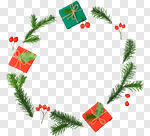 Сlipart christmas gift border table background photo cut out BillionPhotos