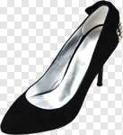 Сlipart High Heels Shoe Black High Up Tall photo cut out BillionPhotos