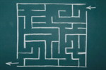 Сlipart Maze Direction Blackboard Puzzle Chalk Drawing photo  BillionPhotos