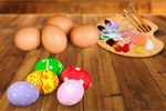 Сlipart easter egg decoration white red   BillionPhotos