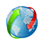 Сlipart globe world global global delivery earth vector icon cut out BillionPhotos