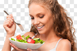 Сlipart Eating Women Healthy Eating Salad Dieting photo cut out BillionPhotos