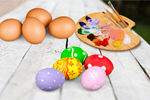 Сlipart easter egg decoration white red   BillionPhotos