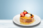 Сlipart pancakes berry blueberry syrup delicious   BillionPhotos