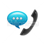 Сlipart phone contact call chat phone chat vector icon cut out BillionPhotos
