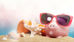 Сlipart Vacations Currency Travel Piggy Bank Beach   BillionPhotos