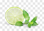 Сlipart lime lemon fruit segment mint photo cut out BillionPhotos
