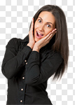 Сlipart Surprise Women Shock Human Face Laughing photo cut out BillionPhotos