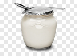 Сlipart Yogurt Spoon White Plastic Container Milk photo cut out BillionPhotos
