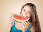 Сlipart Eating Women Fruit Watermelon Food   BillionPhotos