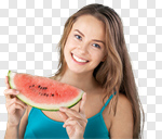 Сlipart Eating Women Fruit Watermelon Food photo cut out BillionPhotos