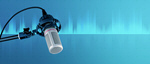 Сlipart podcast banner sound audio background   BillionPhotos