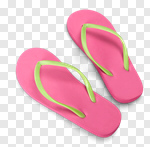 Сlipart Flip-flop Shoe Sandal Summer Green photo cut out BillionPhotos