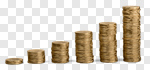 Сlipart Coin Currency Stack Graph Growth photo cut out BillionPhotos
