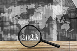 Сlipart 2023 world map business banner   BillionPhotos