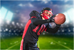 Сlipart Football Player American Football Catching Athlete Running   BillionPhotos