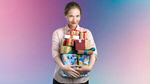 Сlipart christmas present gift stack girl   BillionPhotos