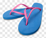 Сlipart Flip-flop Sandal Shoe Blue Isolated photo cut out BillionPhotos