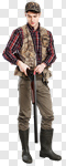 Сlipart Hunting Hunter Shotgun Gun Wood photo cut out BillionPhotos