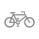 Сlipart Bicycle Bike Wheel Tire Sport vector icon cut out BillionPhotos