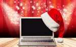Сlipart santa laptop hat xmas isolated decoration   BillionPhotos