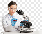 Сlipart Woman scientist adult analysis analyzing biology photo cut out BillionPhotos