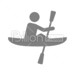 Сlipart Canoe Kayak Kayaking Canoeing Canoers vector icon cut out BillionPhotos