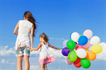 Сlipart balloons birthday kid hugging dad photo  BillionPhotos