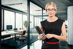 Сlipart woman tablet computer office business   BillionPhotos