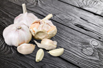 Сlipart garlic aromatic authentic background black   BillionPhotos