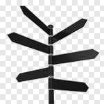Сlipart Direction Road Sign Choice Directional Sign Sign 3d cut out BillionPhotos