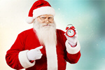 Сlipart Santa Claus Christmas Santa Hat Sign Smiling   BillionPhotos
