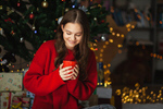 Сlipart christmas woman coffee relax enjoy photo  BillionPhotos
