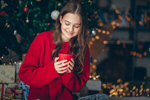 Сlipart christmas woman coffee relax enjoy photo  BillionPhotos