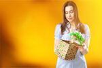 Сlipart gift open woman box girl   BillionPhotos