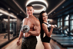 Сlipart trainer fit gym training couple   BillionPhotos