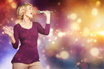 Сlipart Karaoke Singer Female Microphone Singing   BillionPhotos