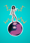 Сlipart dance girl collage disco ball   BillionPhotos