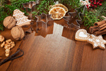 Сlipart Christmas cookies winter background closeup tree photo  BillionPhotos